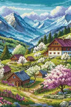 Prezzo Scontato Kit ricamo diamante - Villaggio inglese - Collection d'Art