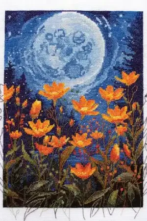 kit ricamo a punto croce - Contrasto notturno - Abris Art Offerta Speciale