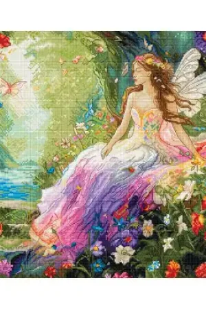 kit ricamo a punto croce - Primavera incantata - Letistitch Esclusivo