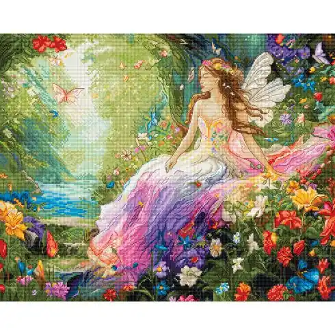 kit ricamo a punto croce - Primavera incantata - Letistitch Esclusivo