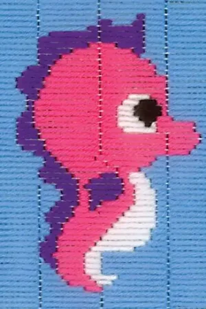 Offerta Lampo Kit di tela per bambini - Ippocampo - Vervaco