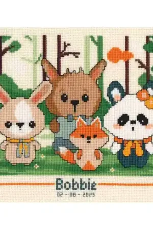 kit ricamo a punto croce - Panda e i suoi amici - Vervaco Prezzo Basso