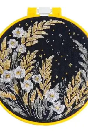 Kit per ricamo a punto croce con tamburo - Luce stellare - Abris Art Nuovo Arrivo