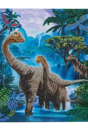 Soddisfatti O Rimborsati Kit ricamo diamante su telaio - Giungla giurassica - Crystal Art D.I.Y