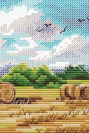 kit ricamo a punto croce - Paesaggio rurale - MP Studia Bestseller