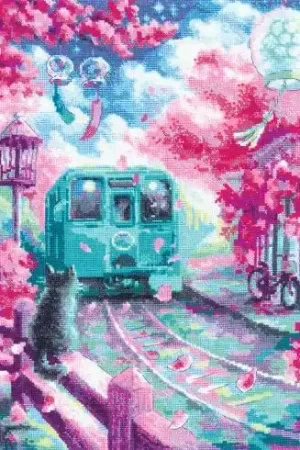 Acquista Ora kit ricamo a punto croce - Espresso di primavera - Riolis