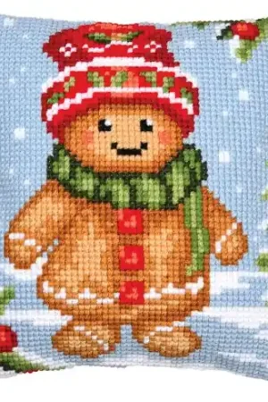 Kit cuscino fori grossi - Signor Pan di Zenzero - Vervaco Occasione