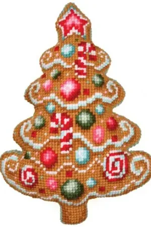 Esclusivo Kit cuscino fori grossi - Abete di natale - Vervaco