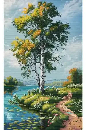 Compra Oggi Stesso kit ricamo a punto croce - Fiume calmo - Nova Sloboda