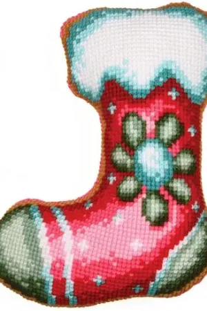 Spedito Oggi Kit cuscino fori grossi - Calze di natale - Vervaco