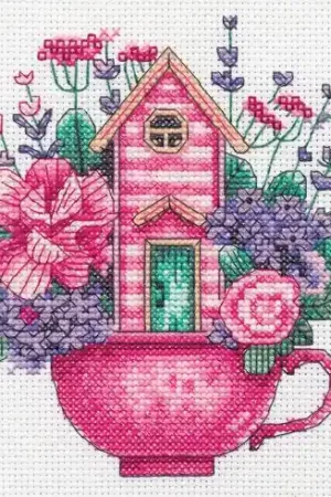 Occasione kit ricamo a punto croce - Tè della casa - Dimensions