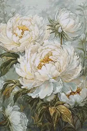 Soddisfatti O Rimborsati kit ricamo a punto croce - Peonie di primavera - Luca-S