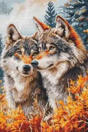 Offerta kit ricamo a punto croce - I guardiani della foresta - Luca-S