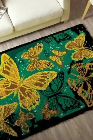 Prezzo Conveniente Kit tappeto a punto smirne - Farfalla a stella - Smyrnalaine