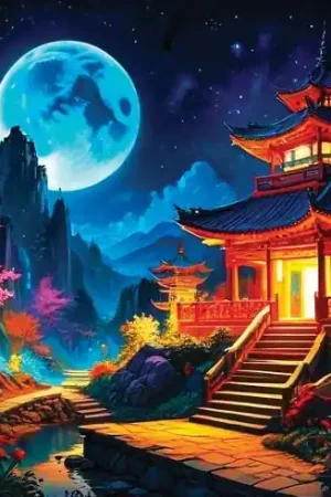 Consegna Rapida Kit ricamo diamante - Paesaggio asiatico - Wizardi