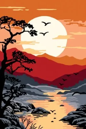 Saldi Canovaccio antico - Tramonto - Gobelin. L