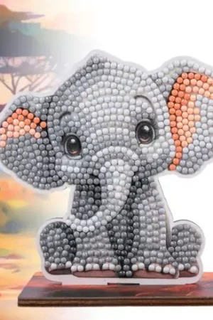 statuetta di diamante - Elefante - Crystal Art D.I.Y Non Perdere