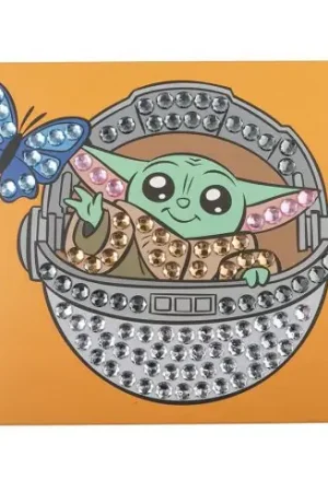 Kit di ricamo a diamante per bambini - Grogu - Crystal Art D.I.Y Offerta Lampo