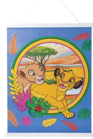 Banner a diamante - Il re leone - Crystal Art D.I.Y Offerta Speciale