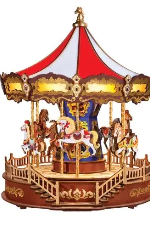 Pagamento Sicuro Puzzle meccanico in legno 3D - Scatola musicale - Giostra classica - ROKR