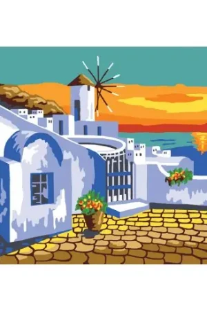 Nuovo Arrivo Canovaccio antico - Paesaggio di vacanza - Gobelin. L