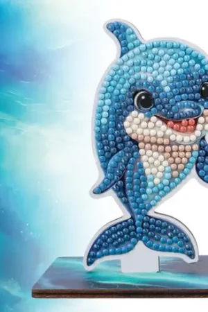 statuetta di diamante - Delfino - Crystal Art D.I.Y Sconto