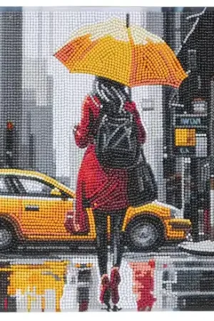 Esclusivo Kit ricamo diamante su telaio - Riflessioni urbane - Crystal Art D.I.Y