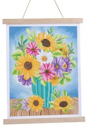 Banner a diamante - Mazzo di primavera - Crystal Art D.I.Y Prezzo Ridotto