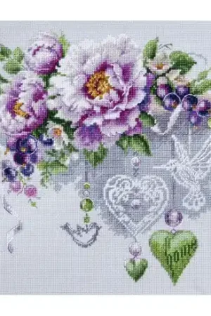 kit ricamo a punto croce - Decorazione floreale - Magic Needle Prezzo Di Fabbrica