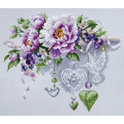 kit ricamo a punto croce - Decorazione floreale - Magic Needle Prezzo Di Fabbrica