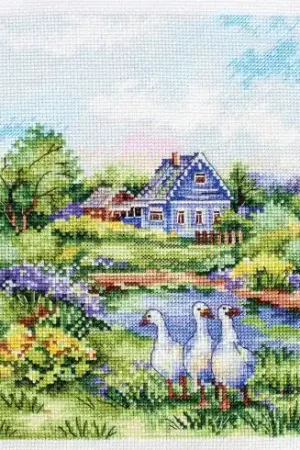 Scelto Dai Clienti kit ricamo a punto croce - Estate in paese - MP Studia