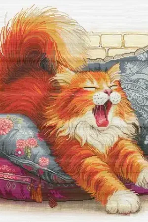 kit ricamo a punto croce - Mascotte rossa - Nova Sloboda Popolare