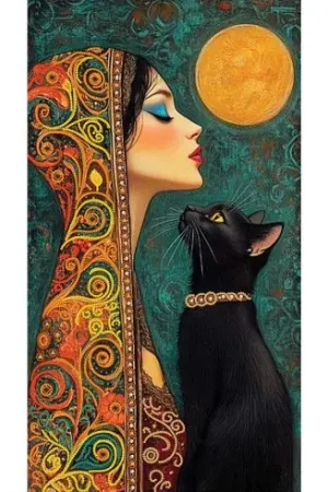 Kit di ricamo con perline - La bellezza e il gatto - Nova Sloboda Scelto Dai Clienti