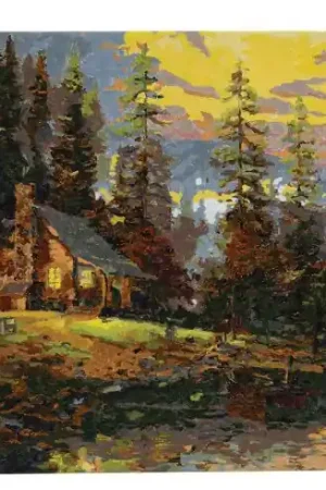 Kit di pittura per numero - Pensione serena - Craft Buddy Promozione