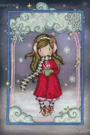 kit ricamo a punto croce - Baci a fiocco di neve - Bothy Threads Compra Oggi Stesso