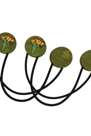 Prezzo Ridotto Magnete ad aghi - 2 portaaghi - Tulipani gialli - Wizardi