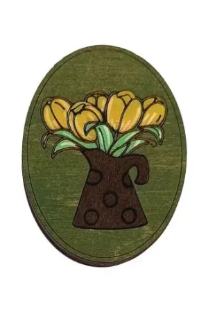 Porta aghi - Scatola magnetica per aghi - Tulipes rose - Wizardi Soddisfatti O Rimborsati