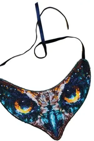 Kit di ricamo con perline - Collana "sguardo impavido" - Abris Art Compra Adesso