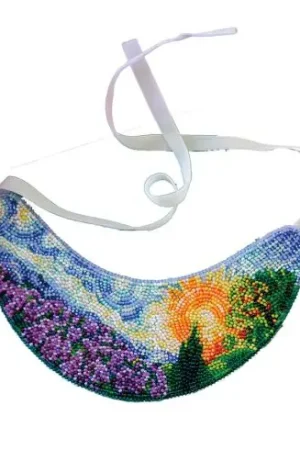 Kit di ricamo con perline - Collana "Schizzo d'estate" - Abris Art Solo Oggi