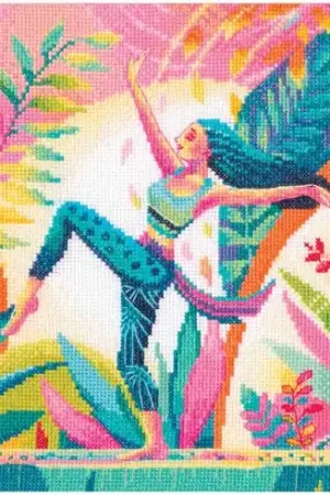 Spedizione Gratuita kit ricamo a punto croce - ballerina, dance, danza, - RTO