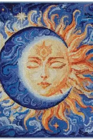 Prezzo Scontato kit ricamo a punto croce - Coppia celeste - Abris Art