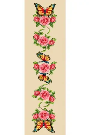 Solo Oggi Canovaccio antico - Rose e farfalle - Gobelin. L