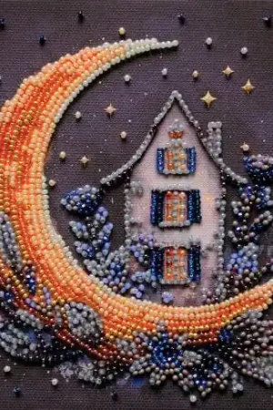 Affare Kit di ricamo con perline - Magico cielo notturno - Abris Art