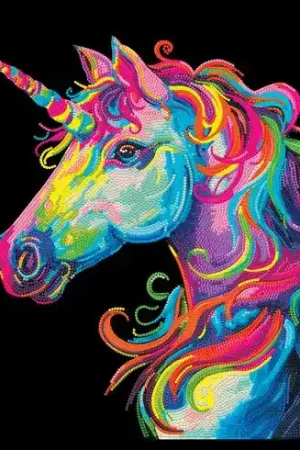 Kit ricamo diamante - Unicorno al neon - Diamond Dotz Non Perdere