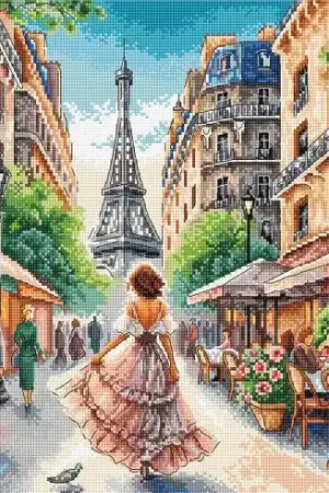 Scelto Dai Clienti kit ricamo a punto croce - Da Parigi, con amore - Ava