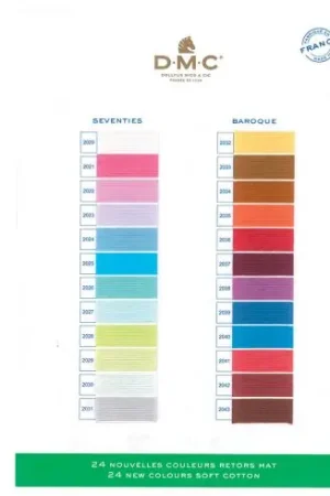 Cartella colori - 24 nuovi Retor 89 colori - DMC Offerta Del Giorno