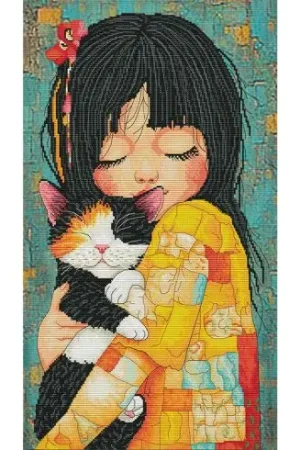 kit ricamo a punto croce - Abbraccio caloroso - Nova Sloboda Ultima Occasione