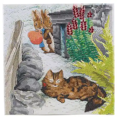 Kit ricamo diamante - Pierre Lapin giocoso - Crystal Art D.I.Y Popolare