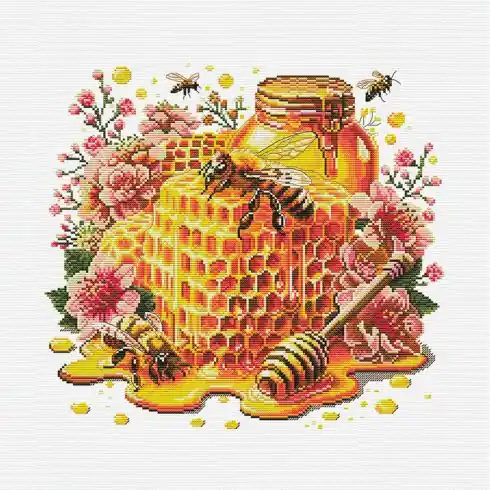 Solo Oggi kit ricamo a punto croce - Paradiso del miele - Nova Sloboda