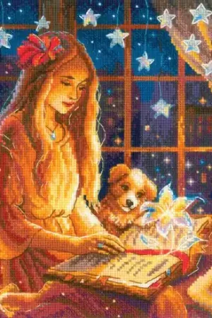 Reso Gratuito kit ricamo a punto croce - Libro magico - Riolis